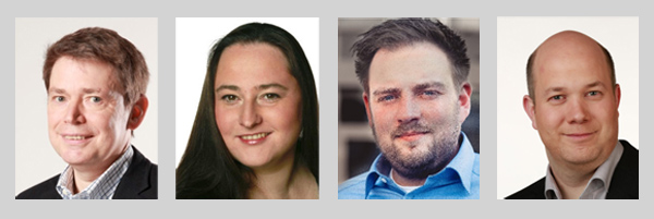 Von links: Jörg Bischoff (OV Osterfeld), Sonja Bongers (OV Oberhausen-West), Frederick Cordes (OV Sterkrade-Süd), Thomas Krey (OV Osterfeld)